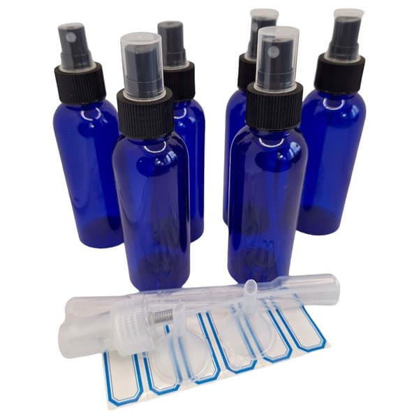 Sumutinpullo 6 x 100 ml suppilot ja pipetit