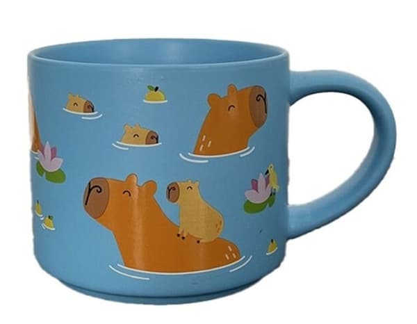PKMUG467 Capybara iso posliinimuki