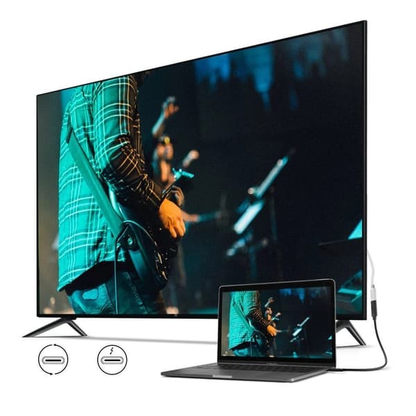 USB-C 3.1 Jatkokaapeli 0,5 m Musta