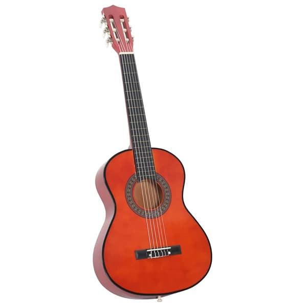 vidaXL Klassisk gitarr för nybörjare och barn, 1/2, 34", linsträ