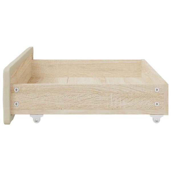 vidaXL skuffer under sengen, 2 stk., cremefarvet