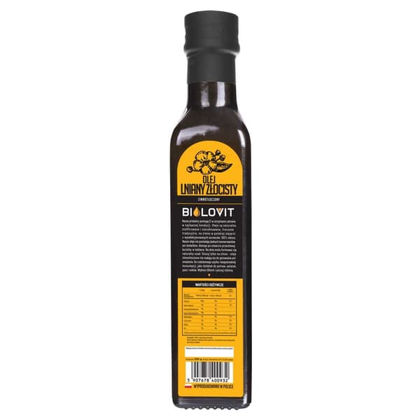 Bilovit Kallpressad gyllene linolja - 250 ml