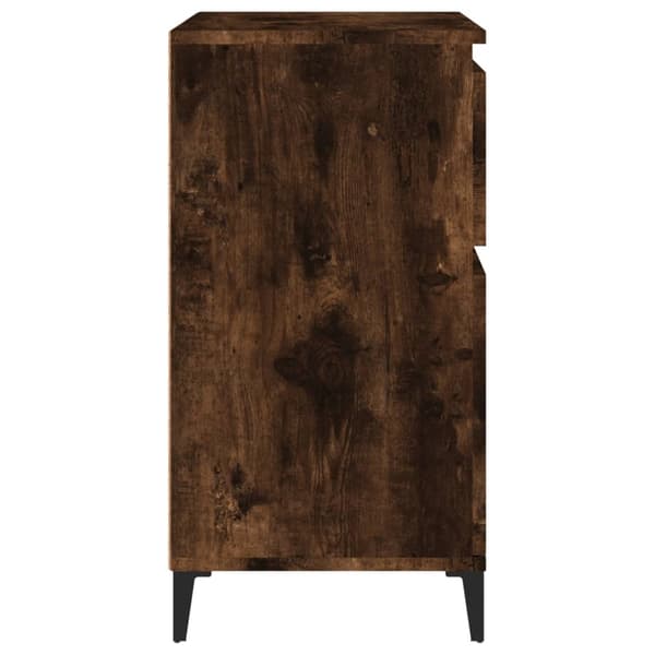 vidaXL kommode, røget eg, 60x35x70 cm, træbaseret materiale