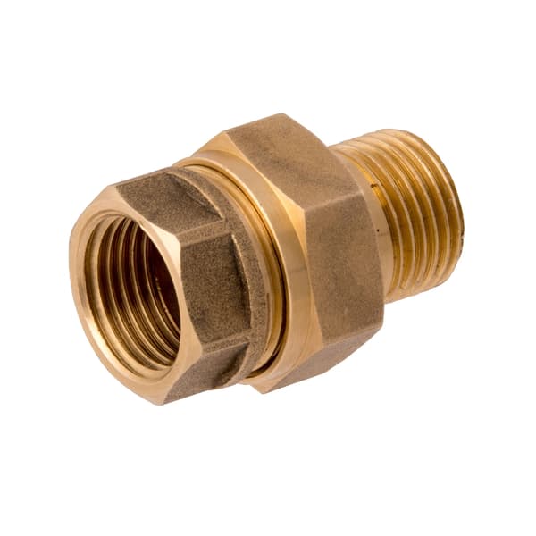 Idmar messing lige skrueforbindelse 3/4" DN20 til installation