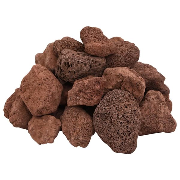 vidaXL Vulkansten, 10 kg, Röd, 5-8 cm