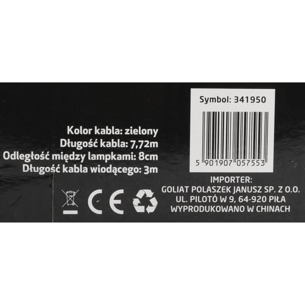 Solcelledrevne julelys 60 LED'er, varm hvid