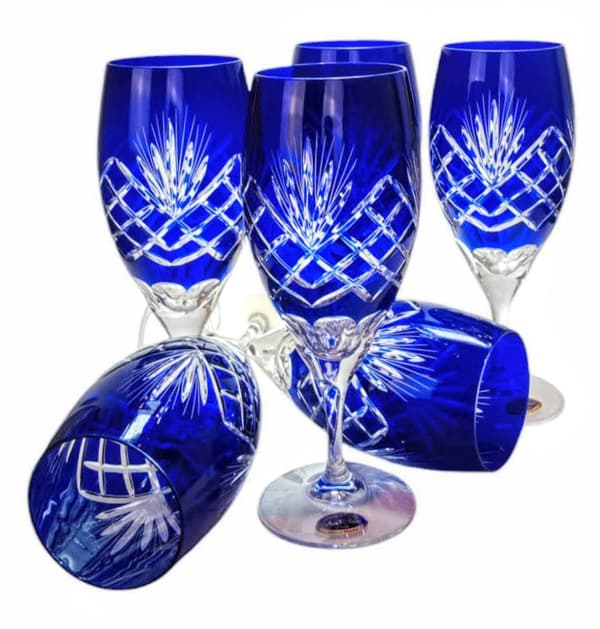 Koboltkrystal ølglas 500 ml ananas