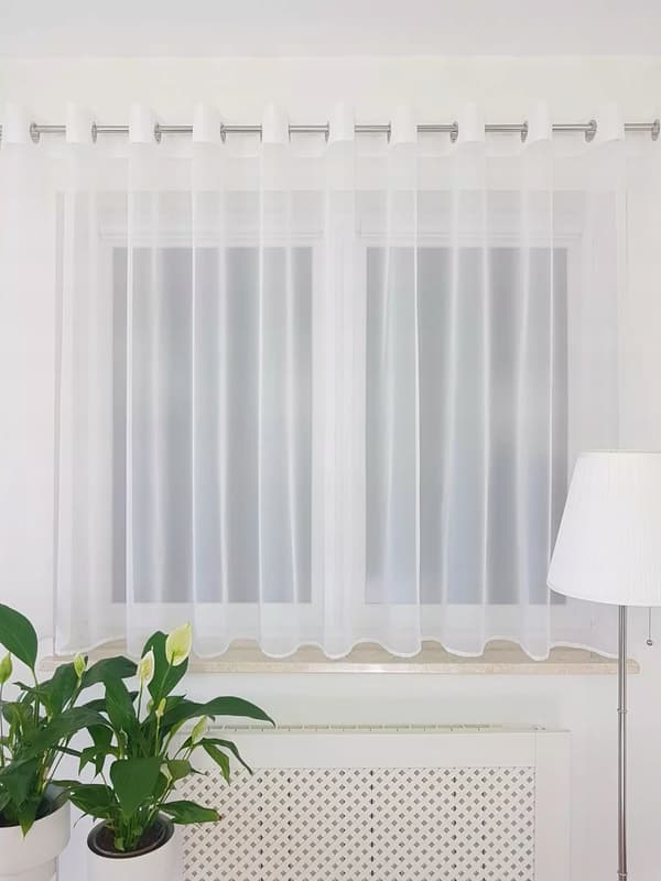 Valmis voile-verho silmukoilla 400x150cm
