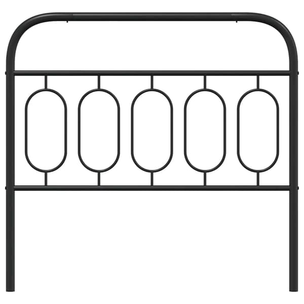 vidaXL metalsengegavl sort 107 cm