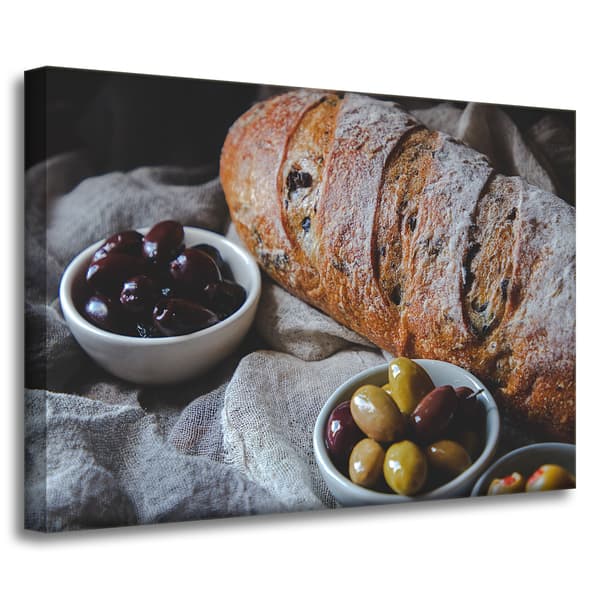 Lærredstryk Køkkenbrød 70x50 cm