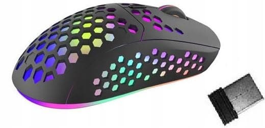 TRÅDLÖS SPELMUS FÖR DATORER, LED RGB 1600 DPI