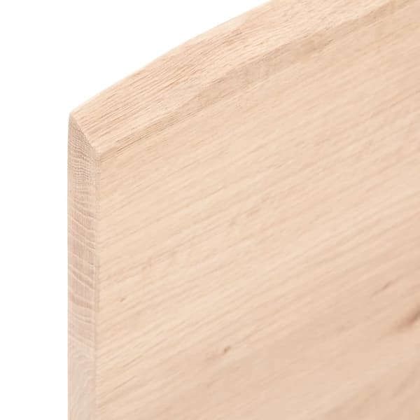 vidaXL bordplade 60x60x2 cm ubehandlet egetræ