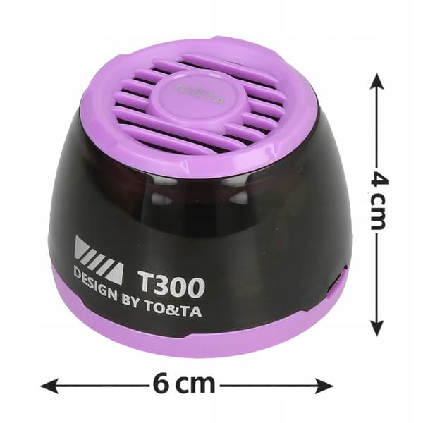 Trådlös Bluetooth-högtalare MP3 microSD LED Magnetisk Lila N65F