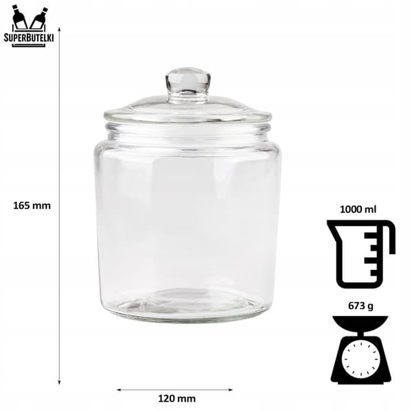 CIACHO 1 L glasburk med glaslock