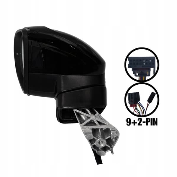 VÄNSTERSPEGEL VW PASSAT B8 2015-2023 ELEKTRISK INFÄLLNING 9+2-PIN + BSM