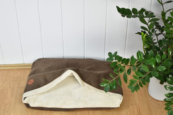 Mink NEL brun struktur + creme 100cm x 80cm