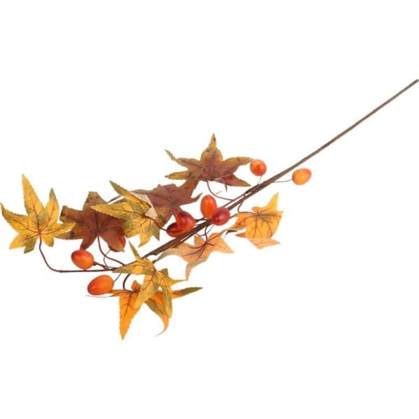 Efterårsgren med agern 68 cm orange