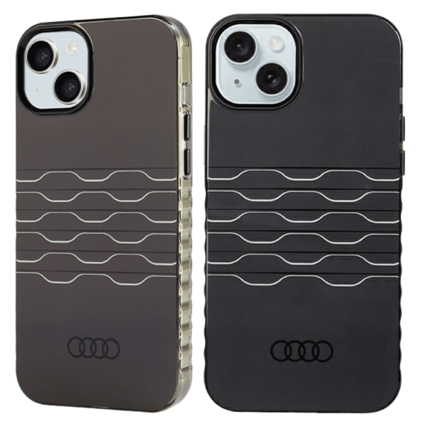 Audi IML MagSafe -kotelo iPhone 15:lle, musta