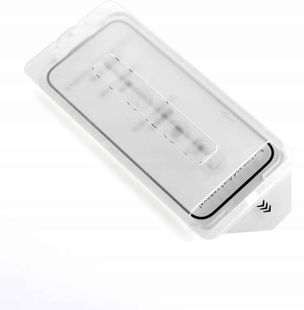 Härdat glas för iPhone 15 Pro Max med positioneringsram