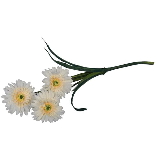 Kunstig Gerbera-gren i gul - 55 cm
