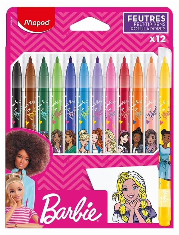 Barbie tuscher 12 stk. MAPED