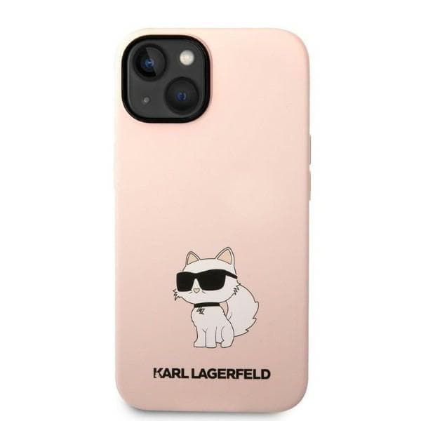 Karl Lagerfeld Silikone Choupette-etui til iPhone 14 Plus, Pink