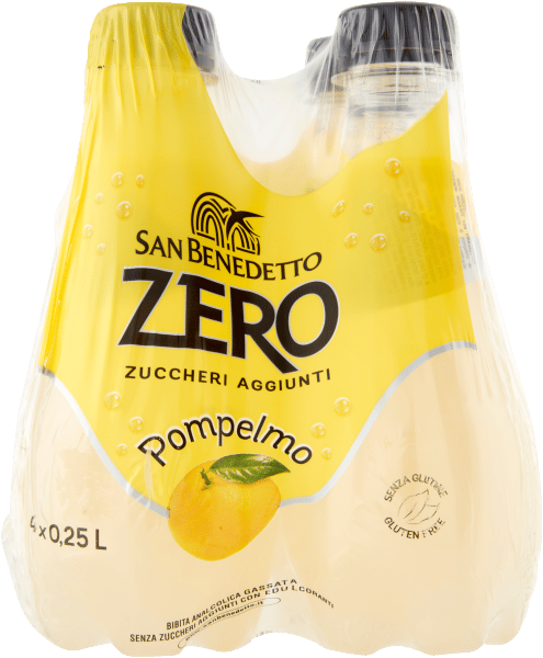 Pompelmo Zero kolsyrad dryck 4x250ml - San Benedetto