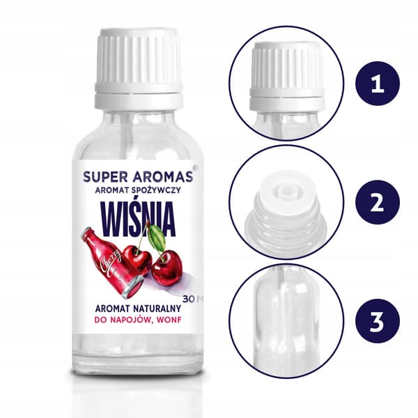 Superaromas Kirsebær Madsmag til Drikkevarer, wonf 30 ml
