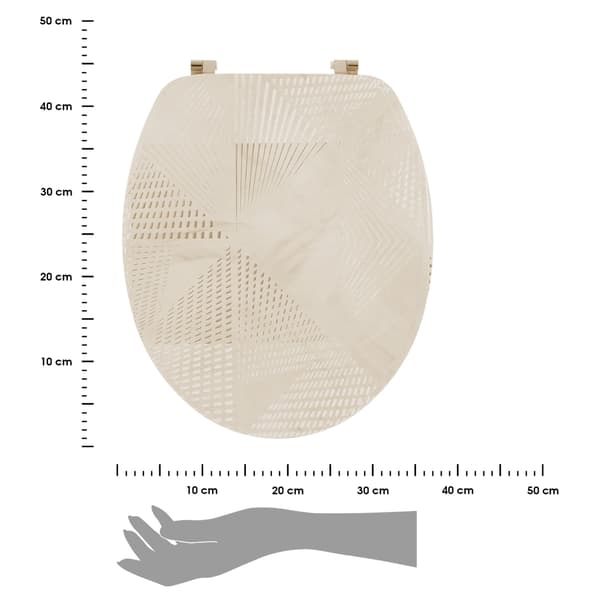 Velo Toalettsits i beige marmor