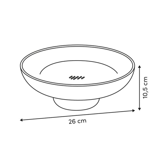 Poly frugttallerken 26 cm grøn