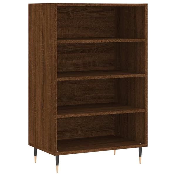 vidaXL skab brunt egetræ 57x35x90 cm træbaseret materiale
