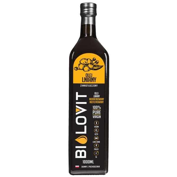 Bilovit - Kallpressad linfröolja - 1000 ml