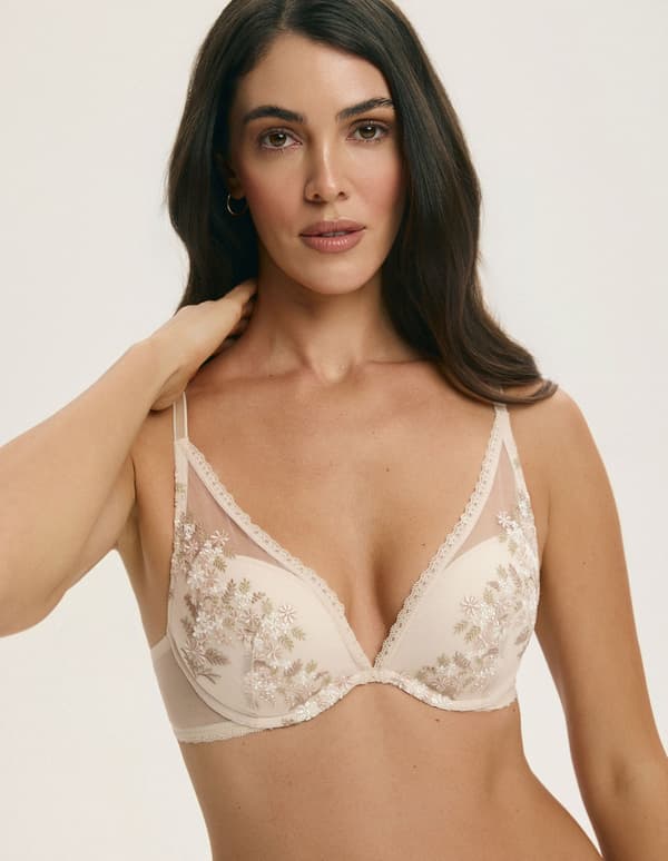 FLORENCE Esotiq push-up -rintaliivi | beige 65E