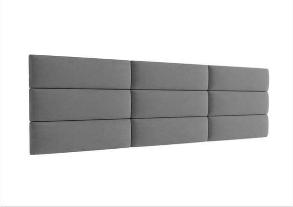 Polstret panel 50x15 Magic Velvet 2241 (Grå)