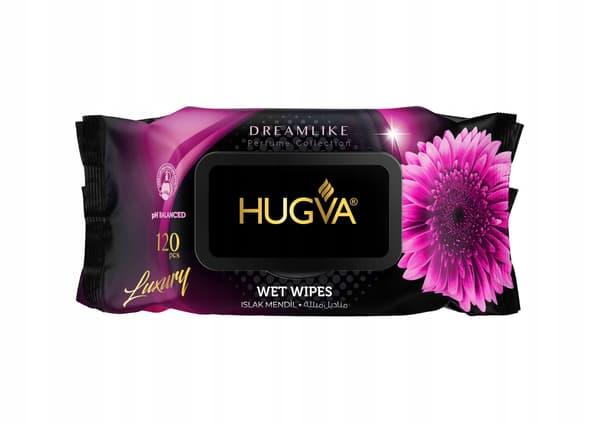 Hugva - lyxiga drömlika våtservetter 120 st.