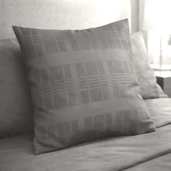 Bomuldspudebetræk 40x40 Marsela Premium satin - grå makosatin