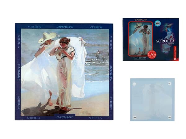 Glasunderlägg - J. Sorolla, Efter badet (CARMANI)