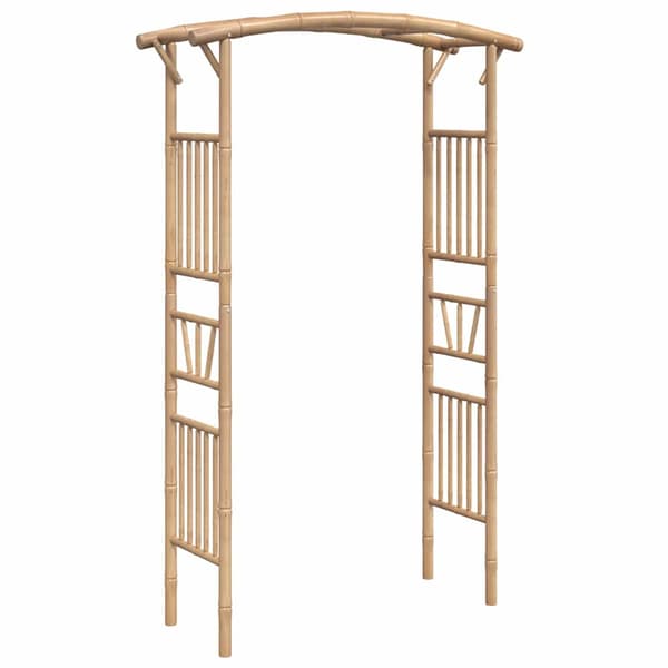 vidaXL Ruusukaari, bambu, 118x40x187 cm