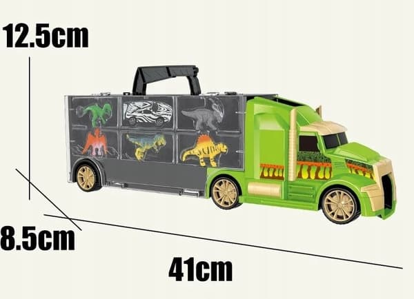 Dinosaur lastbil bil bugseringsvogn biler bilbane 7 i 1