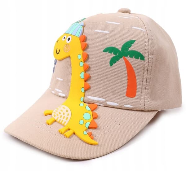 DINOSAUR 3D BASEBALLCAP BEIGE YO! 50/54 £031o
