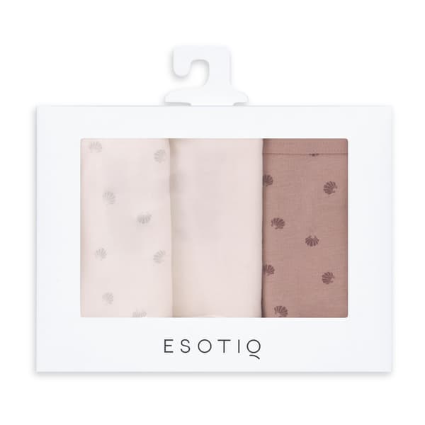 Sol-Sol-stringit, 3 kpl, Esotiq | pinkki, kermanvärinen L