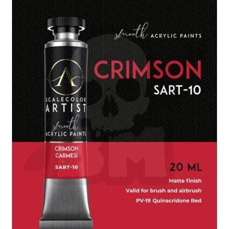 SART-10 Skala Farvekunst Crimson