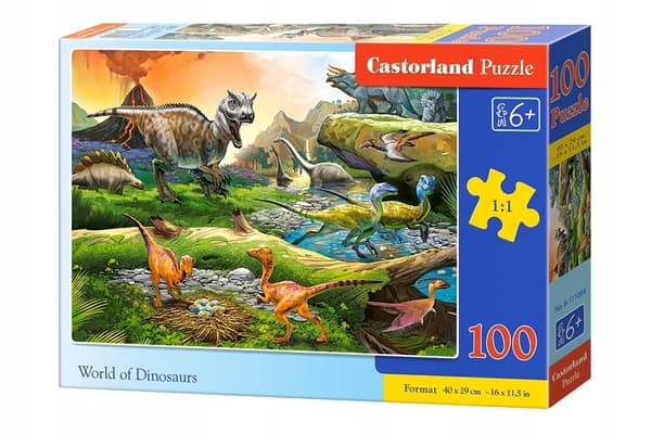 Pussel 100 B-111084 Dinosauriernas värld