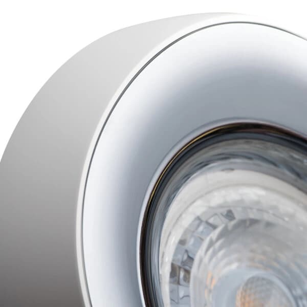 LED Takspotlight Halogenring 10W Vit/Krom KANLUX