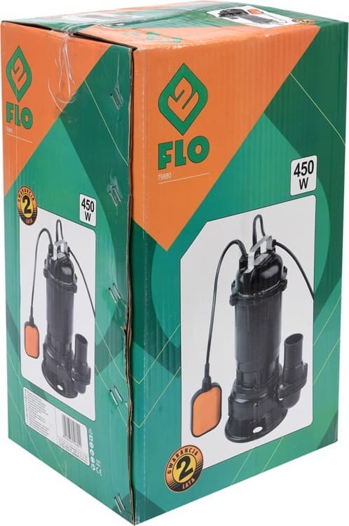 AVLOPPSPUMP MED KVARN 450W 79880 FLO