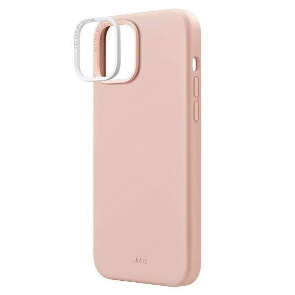 UNIQ Lino MagSafe-etui til iPhone 14 Plus, lyserød