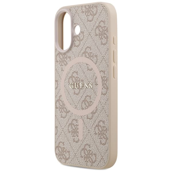 Guess 4G Ring Classic Logo MagSafedo iPhone 17 Etui Lyserødt