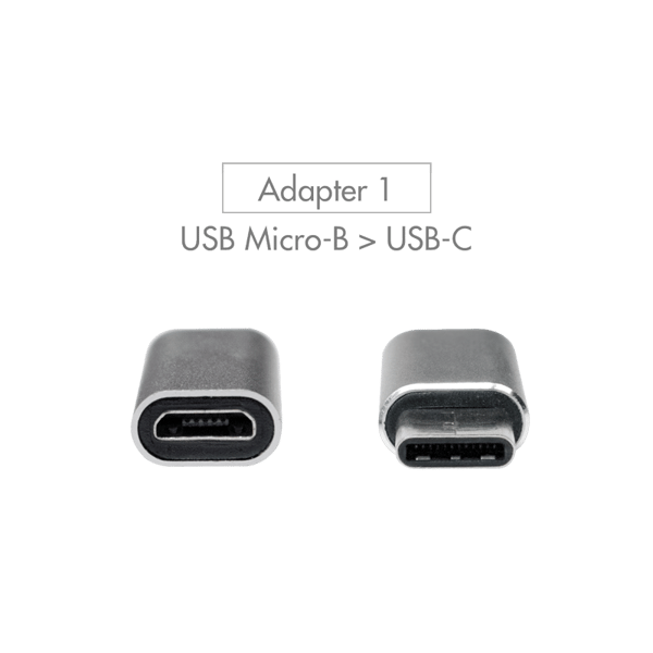 USB-C til USB-A/Micro-USB konverter - Stikadaptersæt + højhastighedstransmission