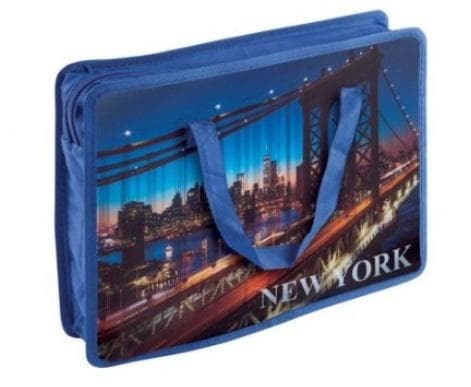 Kunstmappe med New York-tryk