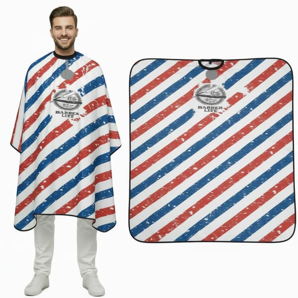 Barbermantel för en stor hårsalong